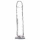 Dildo cu talpă Addiction Crystal - transparent, 20 cm 