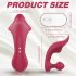 Vibrator pentru clitoris și anal - rezistent la apă, cu acumulator (roșu) 