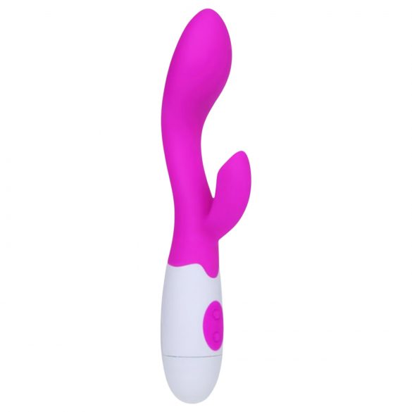 Pretty Love Brighty - vibrator waterproof, cu braț pentru clitoris și punctul G (mov)