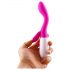 Pretty Love Brighty - vibrator waterproof, cu braț pentru clitoris și punctul G (mov)