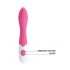 Pretty Love Bishop - vibrator rezistent la apă pentru punctul G (roz-alb) 