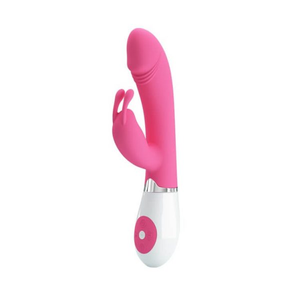 Pretty Love Gene - vibrator rezistent la apă pentru punctul G (roz-alb) 