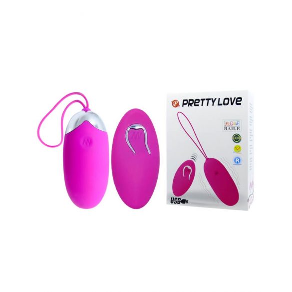 Pretty Love Berger - ou vibrator cu acumulator și radio (roz) 