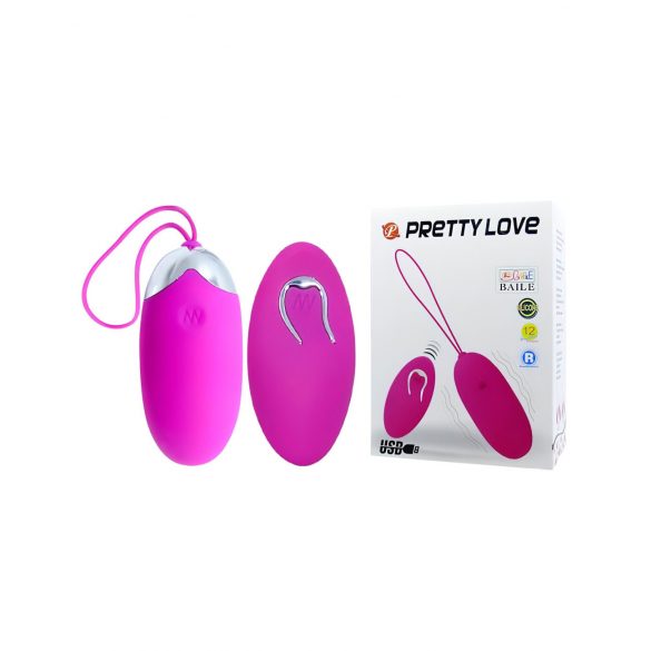 Pretty Love Berger - ou vibrator cu acumulator și radio (roz) 