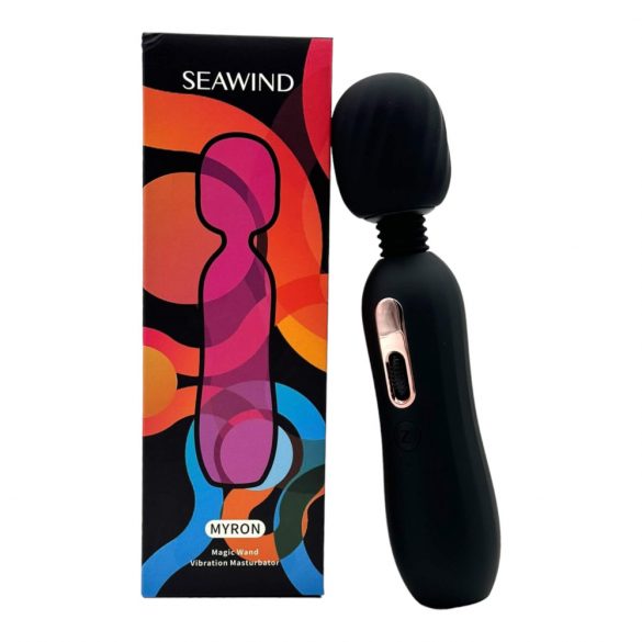 Vibrator Seawind Myron cu încălzire și acumulator (negru) 