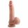 Dildo realist cu ventuză Dual Density - 18cm (natural) 