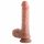 Dildo realist cu ventuză Dual Density - 20cm (natur) 