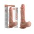 Dildo realist cu ventuză Dual Density - 20cm (natur) 