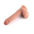 Dildo realist cu ventuză Dual Density - 20cm (natur) 