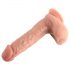 Dildo realist cu ventuză Dual Density - 20cm (natur) 