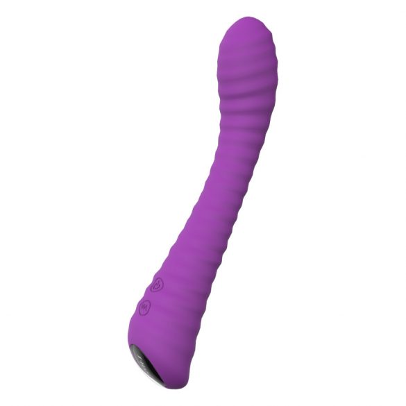 Vibrator G-punct cu acumulator, texturat, Sex HD Sunshine (mov) 