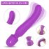 Sex HD Iris - vibrator de masaj încălzitor cu 2 motoare, reîncărcabil (mov)