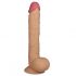 Dildo realist cu ventuză și testicule, mărime mare - 25 cm (natural) 