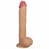 Dildo realist cu ventuză și testicule, mărime mare - 25 cm (natural) 