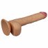 Dildo realist cu ventuză și testicule, mărime mare - 25 cm (natural) 