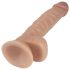 Dildo Real Extreme cu ventuză și testicule - 21cm (natural) 