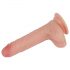 Lovetoy Nature Cock - dildo realistic cu două straturi - 18cm (natur)