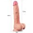 Lovetoy Nature Cock - dildo realist cu două straturi - 25cm (culoare naturală)