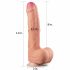 Lovetoy Nature Cock - dildo realist cu două straturi - 28cm (natural)