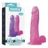 Lovetoy Jelly Studs - dildo realist cu ventuză - 20 cm (roz)