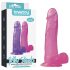 Lovetoy Jelly Studs - dildo realist cu ventuză - 20 cm (roz)