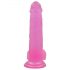 Lovetoy Jelly Studs - dildo realist cu ventuză - 20 cm (roz)