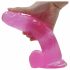 Lovetoy Jelly Studs - dildo realist cu ventuză - 20 cm (roz)