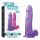 Lovetoy Jelly Studs - dildo realist cu bază - 20cm (mov)