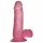 Lovetoy Jelly Studs - dildo realist cu bază - 15cm (roz)