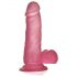 Lovetoy Jelly Studs - dildo realist cu bază - 15cm (roz)