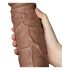 Dildo realist cu ventuză Chubby - 25 cm (natural) 