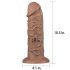 Dildo realist cu ventuză Chubby - 25 cm (natural) 