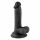 Mr. Rude - dildo realist cu ventuză - 17 cm (negru) 