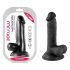 Mr. Rude - dildo realist cu ventuză - 17 cm (negru) 