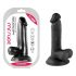 Mr. Rude - dildo realist cu ventuză - 17 cm (negru) 