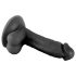 Mr. Rude - dildo realist cu ventuză - 17 cm (negru) 