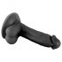 Mr. Rude - dildo realist cu ventuză - 17 cm (negru) 