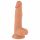 Mr. Rude - dildo cu testicule și bază de fixare - 19 cm (culoare naturală)