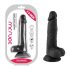 Dildo realist Mr. Rude cu ventuză - 19 cm (negru) 