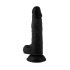 Dildo realist Mr. Rude cu ventuză - 19 cm (negru) 