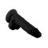 Dildo realist Mr. Rude cu ventuză - 19 cm (negru) 