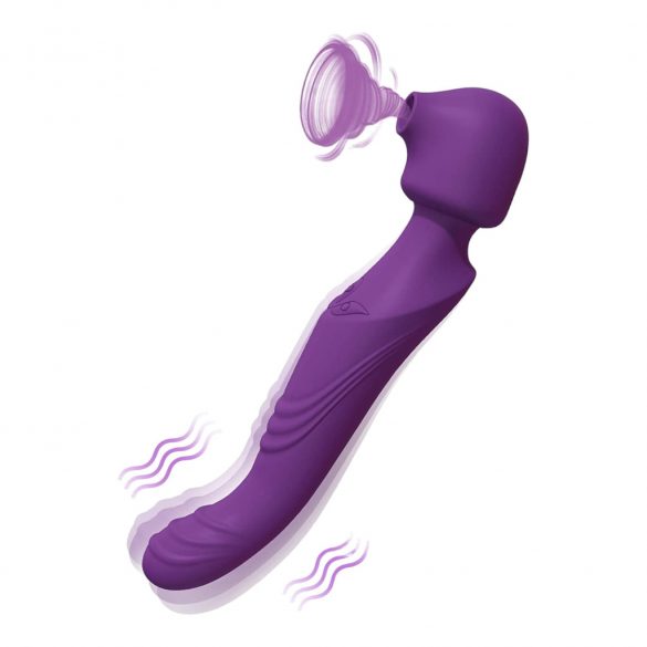 Tracy's Dog Wand - Vibrator masaj pulsatoriu, rezistent la apă, cu acumulator (mov) 