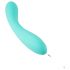 Tracy's Dog Teal Vibe - vibrator rezistent la apă, cu acumulator pentru punctul G (turcoaz) 