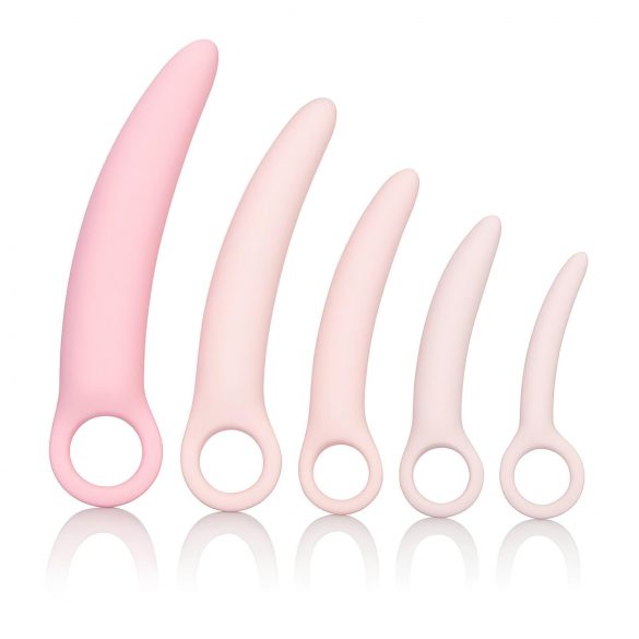 CalExotics Inspire - set dilatatoare vaginale din silicon medical (roz)