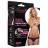 Vibrator cu radio pentru clitoris Secrets Lacy cu tanga - negru (S-L) 