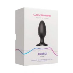   LOVENSE Hush 2 L - vibratori anali mici cu acumulator (57mm) - negru