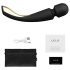 LELO Smart Wand 2 - mare - vibrator de masaj cu acumulator (negru) 