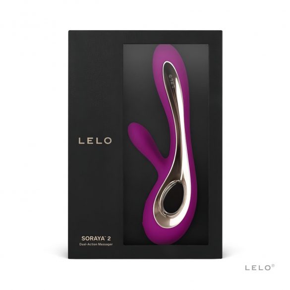 LELO Soraya 2 - vibrator cu clitoris și baterie, rezistent la apă (violet) 