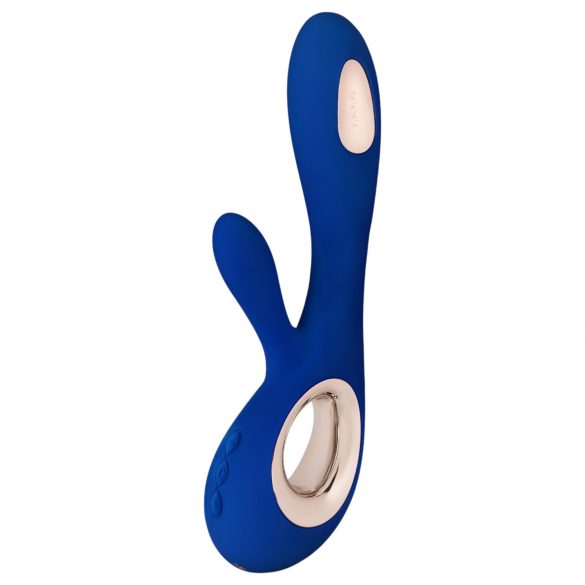 LELO Soraya Wave - vibrator cu acumulator și stimulator clitoridian (albastru) 