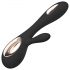 LELO Soraya Wave - vibrator cu acțiune de balansare, cu stimulator de clitoris (negru) 